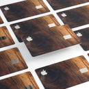 Raw Wood Planks V13 - Premium Protective Decal Skin-Kit for the Apple Credit Card