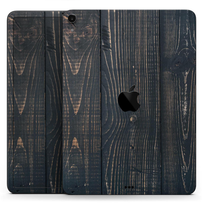 Raw Wood Planks V14 - Full Body Skin Decal for the Apple iPad Pro 12.9", 11", 10.5", 9.7", Air or Mini (All Models Available)