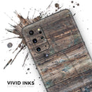 Raw Wood Planks V1 - Premium Vinyl Skin Decal for Samsung Galaxy S25 Ultra, S24, S23, S22 & All Galaxy S Models