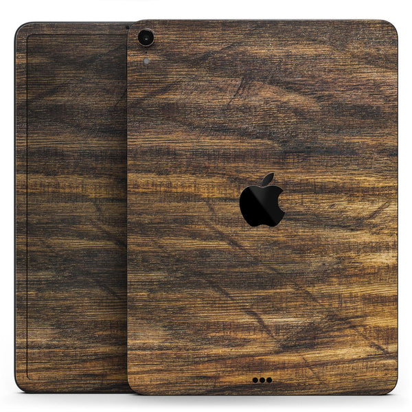 Raw Wood Planks V4 - Full Body Skin Decal for the Apple iPad Pro 12.9", 11", 10.5", 9.7", Air or Mini (All Models Available)