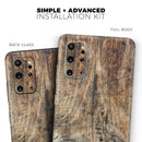 Raw Wood Planks V6 - Premium Vinyl Skin Decal for Samsung Galaxy S25 Ultra, S24, S23, S22 & All Galaxy S Models