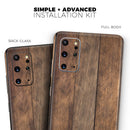 Raw Wood Planks V9 - Premium Vinyl Skin Decal for Samsung Galaxy S25 Ultra, S24, S23, S22 & All Galaxy S Models