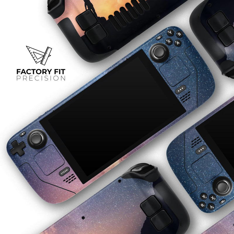Reach for the Stars // Full Body Skin Decal Wrap Kit for the Steam Deck handheld gaming computer