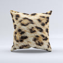 Real Cheetah Animal Print Ink-Fuzed Decorative Throw Pillow