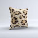 Real Cheetah Animal Print Ink-Fuzed Decorative Throw Pillow