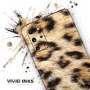 Real Cheetah Animal Print - Premium Vinyl Skin Decal for Samsung Galaxy S25 Ultra, S24, S23, S22 & All Galaxy S Models