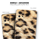 Real Cheetah Animal Print - Premium Vinyl Skin Decal for Samsung Galaxy S25 Ultra, S24, S23, S22 & All Galaxy S Models