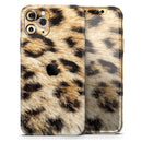 Real Cheetah Animal Print - Protective Skin Wrap & Decal – Compatible with iPhone SE to iPhone 17 Pro Max (All Models)