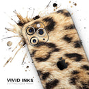 Real Cheetah Animal Print - Protective Skin Wrap & Decal – Compatible with iPhone SE to iPhone 17 Pro Max (All Models)