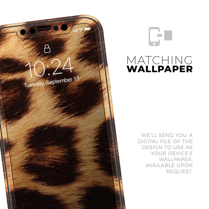 Real Cheetah Print - Protective Skin Wrap & Decal – Compatible with iPhone SE to iPhone 17 Pro Max (All Models)