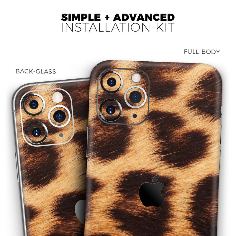 Real Cheetah Print - Protective Skin Wrap & Decal – Compatible with iPhone SE to iPhone 17 Pro Max (All Models)