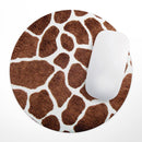 Real Giraffe Animal Print// WaterProof Rubber Foam Backed Anti-Slip Mouse Pad for Home Work Office or Gaming Computer Desk