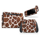 Real Giraffe Animal Print // Skin Decal Wrap Kit for Nintendo Switch Console & Dock, Joy-Cons, Pro Controller, Lite, 3DS XL, 2DS XL, DSi, or Wii - Vinyl Skin Wrap for Nintendo Switch 2, OLED, Lite, Pro Controller, Wii & Classic Handhelds