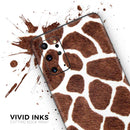 Real Giraffe Animal Print - Premium Vinyl Skin Decal for Samsung Galaxy S25 Ultra, S24, S23, S22 & All Galaxy S Models