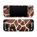 Real Giraffe Animal Print // Vinyl Skin Wrap for Steam Deck OLED & Steam Deck (LCD) — Soft Matte or Ultra Gloss