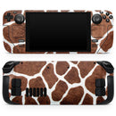 Real Giraffe Animal Print // Vinyl Skin Wrap for Steam Deck OLED & Steam Deck (LCD) — Soft Matte or Ultra Gloss