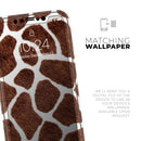 Real Giraffe Animal Print - Protective Skin Wrap & Decal – Compatible with iPhone SE to iPhone 17 Pro Max (All Models)