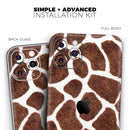 Real Giraffe Animal Print - Protective Skin Wrap & Decal – Compatible with iPhone SE to iPhone 17 Pro Max (All Models)