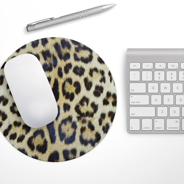 Real Leopard Hide V3// WaterProof Rubber Foam Backed Anti-Slip Mouse Pad for Home Work Office or Gaming Computer Desk