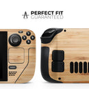 Real Light Bamboo Wood ALTERNATIVE // Vinyl Skin Wrap for Steam Deck OLED & Steam Deck (LCD) — Soft Matte or Ultra Gloss