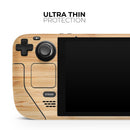 Real Light Bamboo Wood ALTERNATIVE // Vinyl Skin Wrap for Steam Deck OLED & Steam Deck (LCD) — Soft Matte or Ultra Gloss