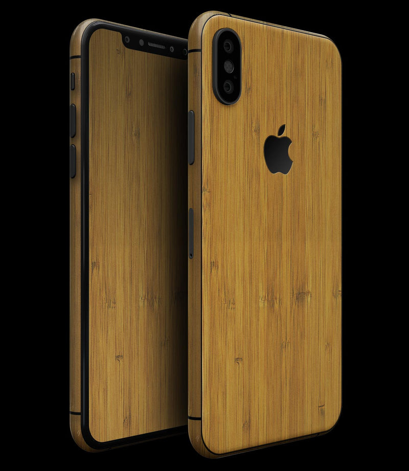 Real Light Bamboo Wood - iPhone XS MAX, XS/X, 8/8+, 7/7+, 5/5S/SE Skin-Kit (All iPhones Available)