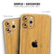 Real Light Bamboo Wood // Skin-Kit compatible with the Apple iPhone 14, 13, 12, 12 Pro Max, 12 Mini, 11 Pro, SE, X/XS + (All iPhones Available)