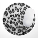 Real Snow Leopard Hide// WaterProof Rubber Foam Backed Anti-Slip Mouse Pad for Home Work Office or Gaming Computer Desk