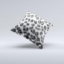 Real Snow Leopard Hide ink-Fuzed Decorative Throw Pillow