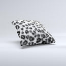 Real Snow Leopard Hide ink-Fuzed Decorative Throw Pillow