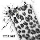 Real Snow Leopard Hide - Premium Vinyl Skin Decal for Samsung Galaxy S25 Ultra, S24, S23, S22 & All Galaxy S Models
