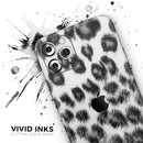 Real Snow Leopard Hide - Protective Skin Wrap & Decal – Compatible with iPhone SE to iPhone 17 Pro Max (All Models)