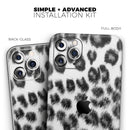 Real Snow Leopard Hide - Protective Skin Wrap & Decal – Compatible with iPhone SE to iPhone 17 Pro Max (All Models)