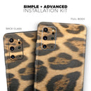 Real Thin Vector Leopard Print - Premium Vinyl Skin Decal for Samsung Galaxy S25 Ultra, S24, S23, S22 & All Galaxy S Models