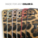 Real Thin Vector Leopard Print - Protective Skin Wrap & Decal – Compatible with iPhone SE to iPhone 17 Pro Max (All Models)