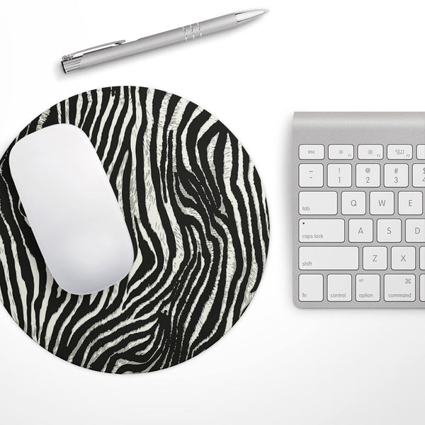 Real Vector Zebra Print// WaterProof Rubber Foam Backed Anti-Slip Mouse Pad for Home Work Office or Gaming Computer Desk