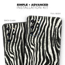Real Vector Zebra Print - Premium Vinyl Skin Decal for Samsung Galaxy S25 Ultra, S24, S23, S22 & All Galaxy S Models