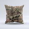 Real Woods Camouflage V4 Ink-Fuzed Decorative Throw Pillow
