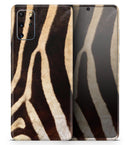 Real Zebra Print Texture - Premium Vinyl Skin Decal for Samsung Galaxy S25 Ultra, S24, S23, S22 & All Galaxy S Models