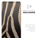 Real Zebra Print Texture - Premium Vinyl Skin Decal for Samsung Galaxy S25 Ultra, S24, S23, S22 & All Galaxy S Models