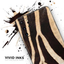 Real Zebra Print Texture - Premium Vinyl Skin Decal for Samsung Galaxy S25 Ultra, S24, S23, S22 & All Galaxy S Models