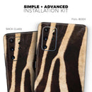 Real Zebra Print Texture - Premium Vinyl Skin Decal for Samsung Galaxy S25 Ultra, S24, S23, S22 & All Galaxy S Models