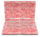 Red-Orange Watercolor Quatrefoil - MacBook Air Skin Kit