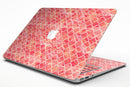 Red-Orange Watercolor Quatrefoil - MacBook Air Skin Kit