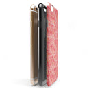 Red-Orange Watercolor Quatrefoil iPhone 6/6s or 6/6s Plus 2-Piece Hybrid INK-Fuzed Case