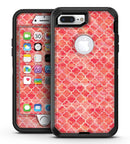 Red-Orange Watercolor Quatrefoil - iPhone 7 Plus/8 Plus OtterBox Case & Skin Kits