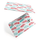 Red & Blue Feather Pattern - Premium Protective Decal Skin-Kit for the Apple Credit Card