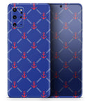 Red & Blue Seamless Anchor Pattern - Premium Vinyl Skin Decal for Samsung Galaxy S25 Ultra, S24, S23, S22 & All Galaxy S Models