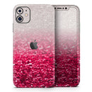 Red & Silver Glimmer Fade - Protective Skin Wrap & Decal – Compatible with iPhone SE to iPhone 17 Pro Max (All Models)