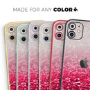 Red & Silver Glimmer Fade - Protective Skin Wrap & Decal – Compatible with iPhone SE to iPhone 17 Pro Max (All Models)